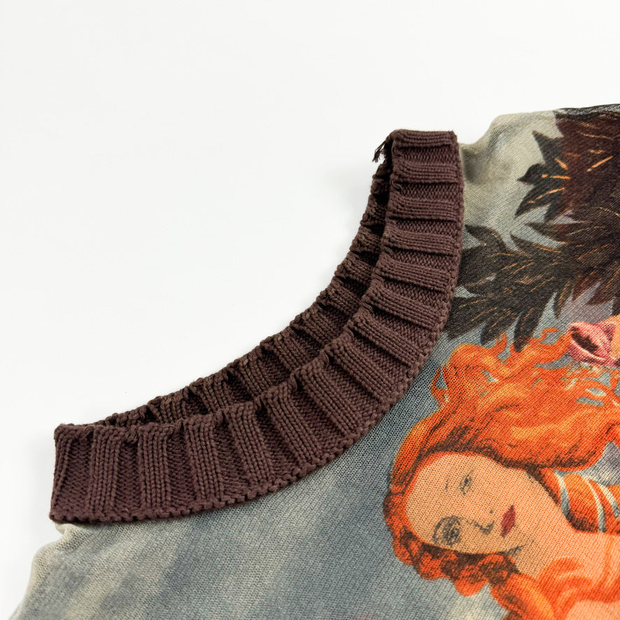 Jean Paul Gaultier "Birth of Venus" Mesh Long Sleeve SS1995