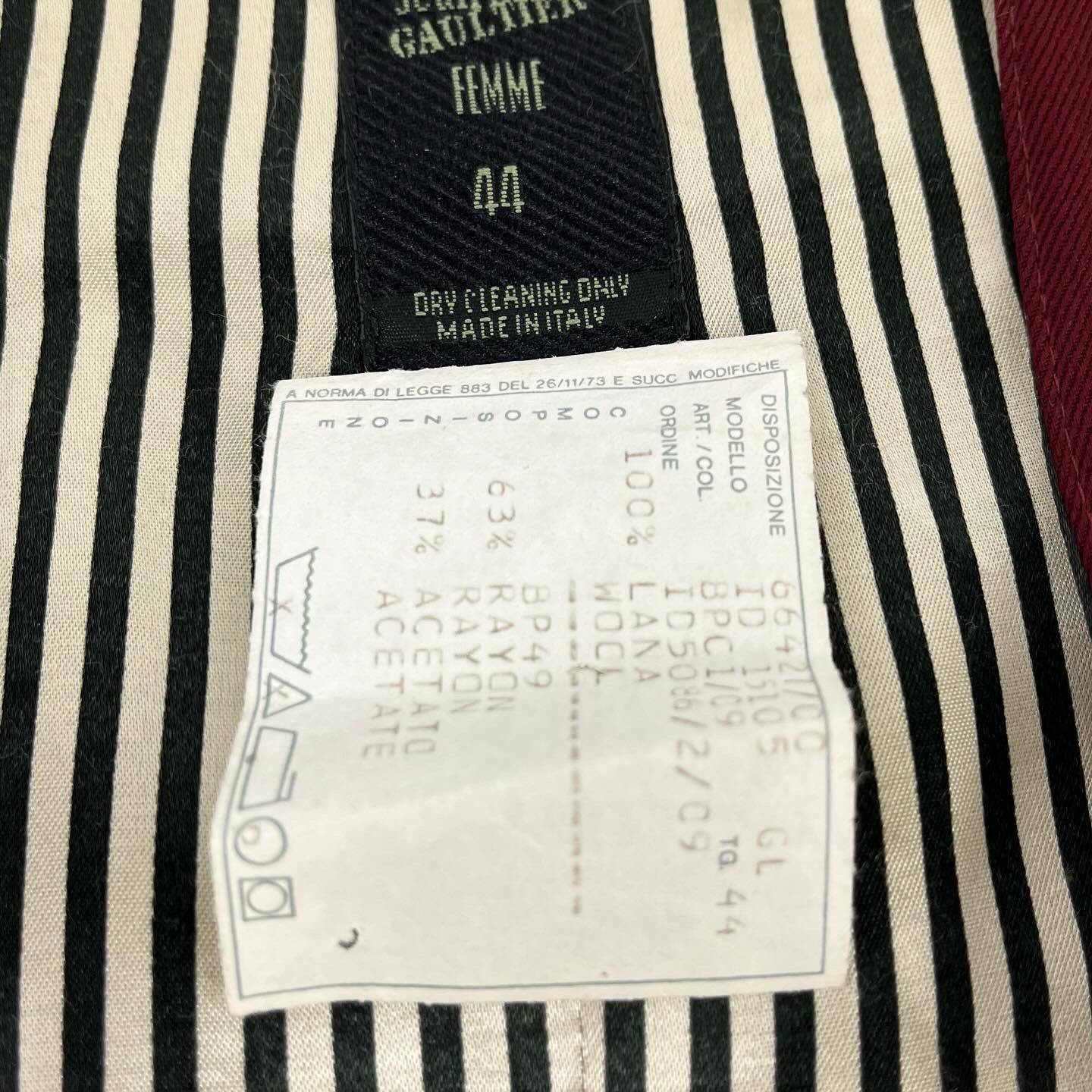 Jean Paul Gaultier Bulls Print Wrap Waist Coat FW1994