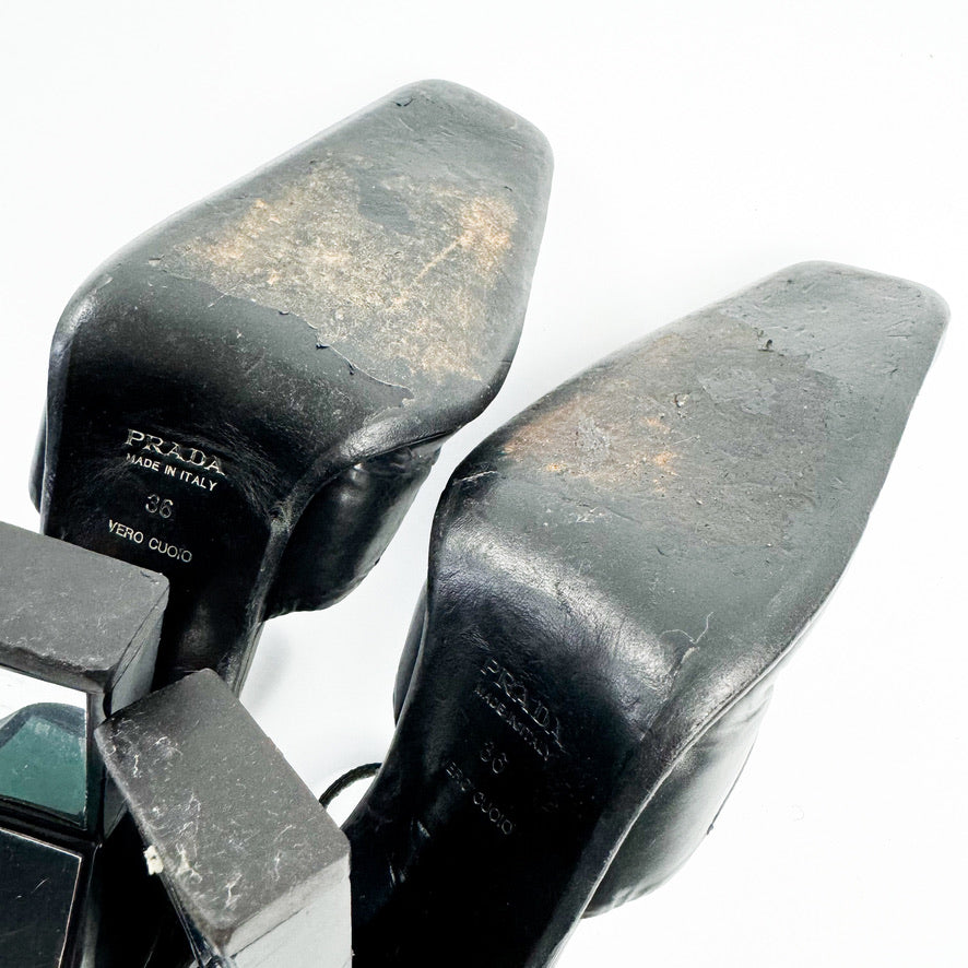 Prada Mirror Heel Mary Janes SS1999