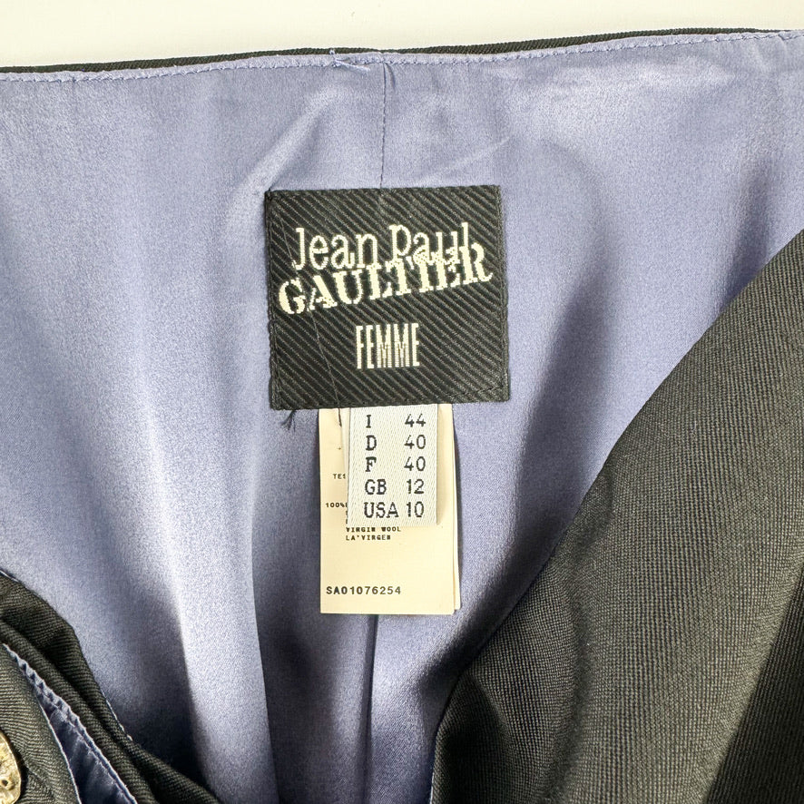 Jean Paul Gaultier Navy Anchor Pencil Skirt FW2006