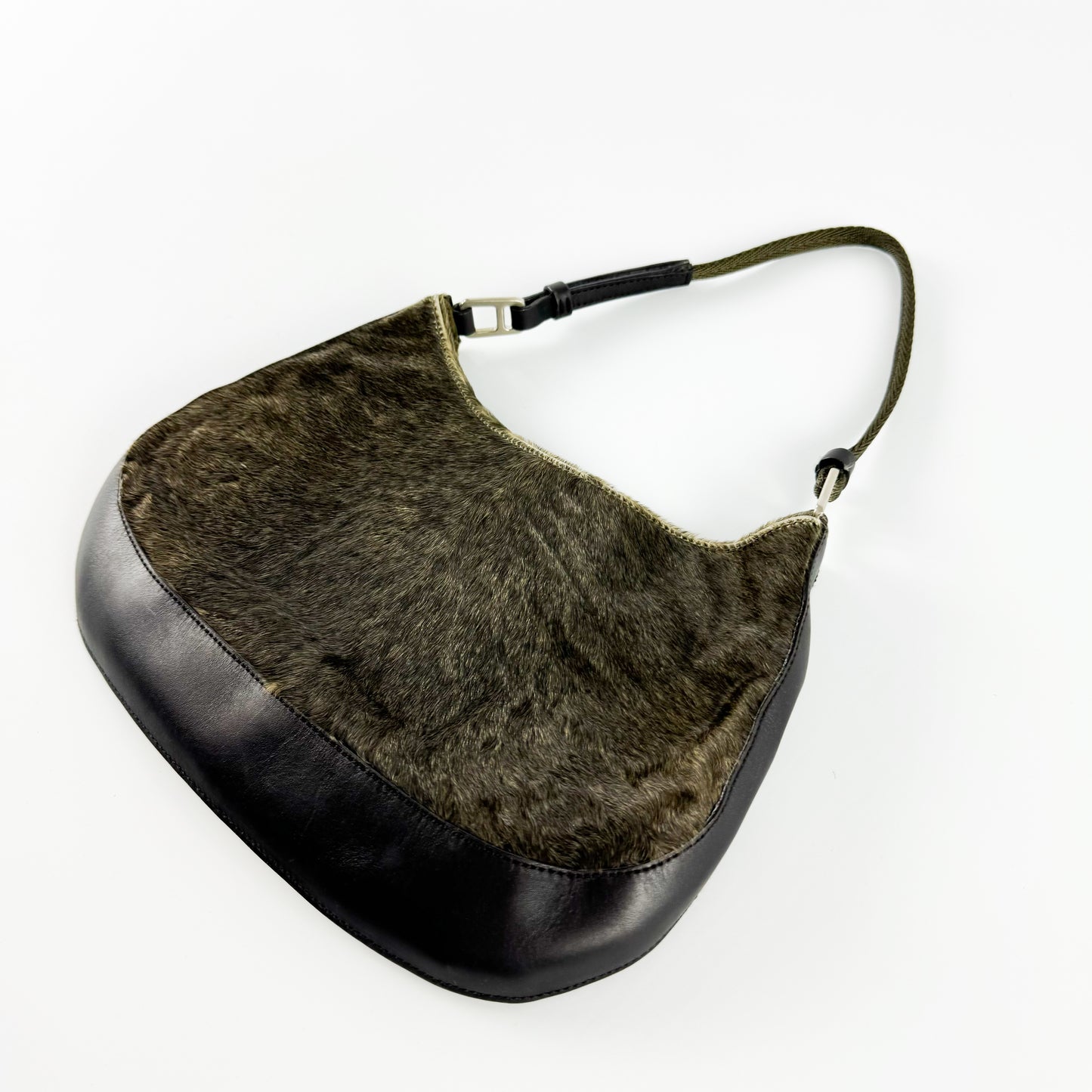 Prada Fur & Leather Mini Shoulder Bag FW1999