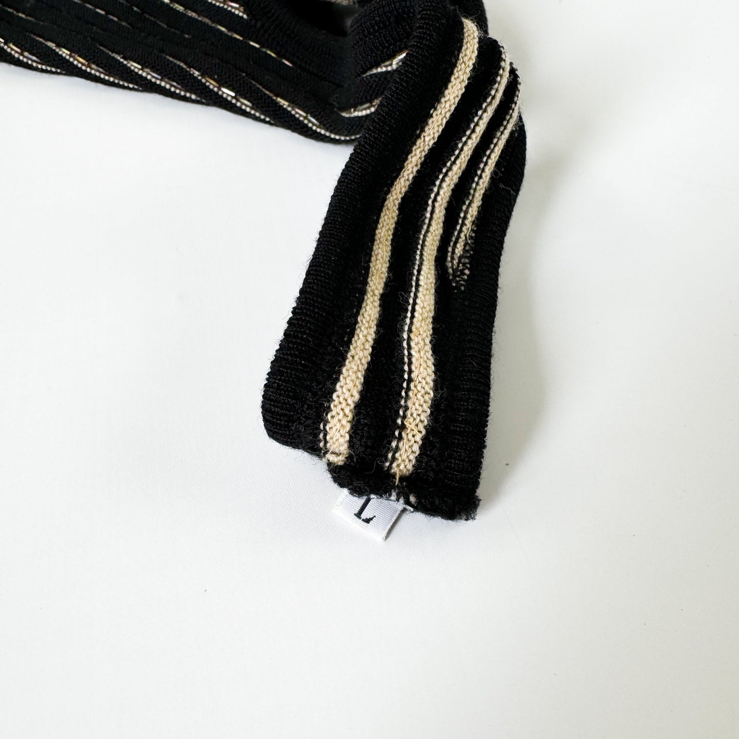 Jean Paul Gaultier Sequin Ribbed Knit Tank FW2001