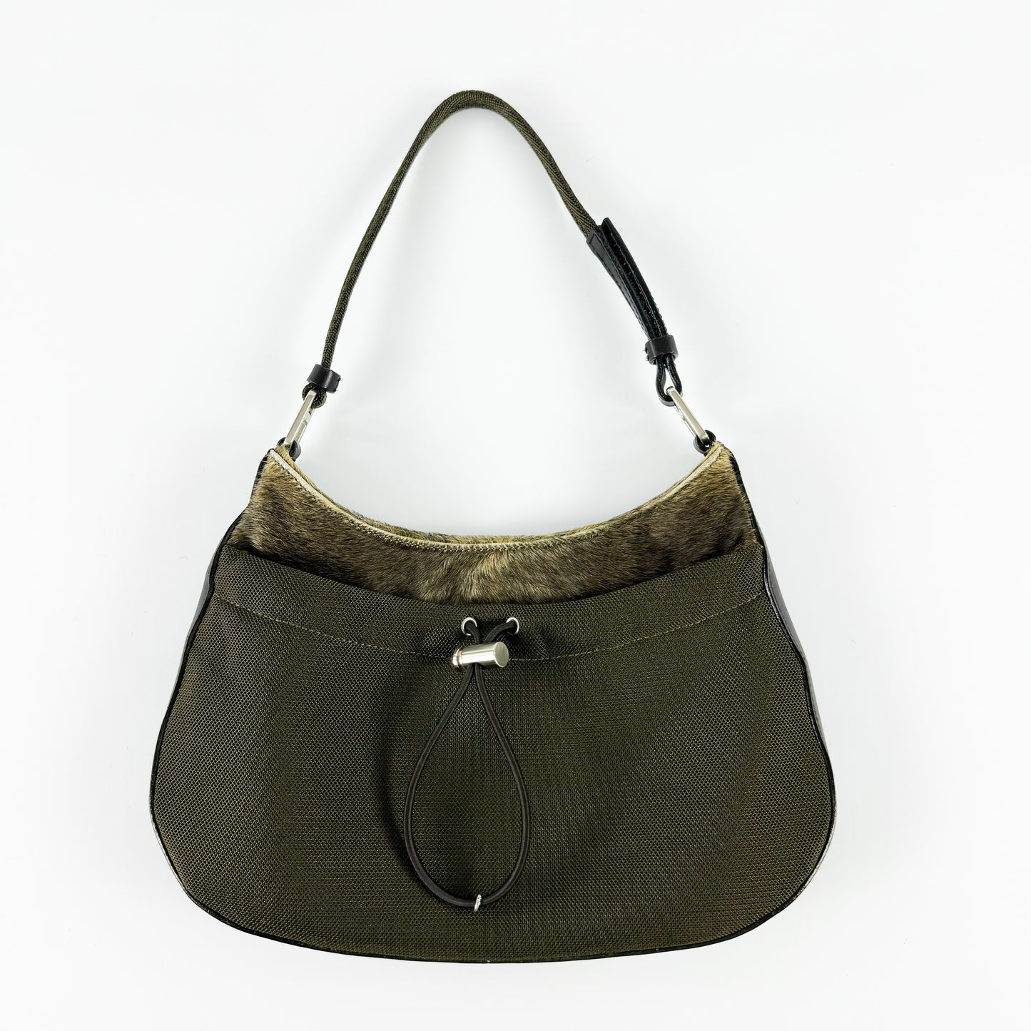 Prada Fur & Leather Mini Shoulder Bag FW1999