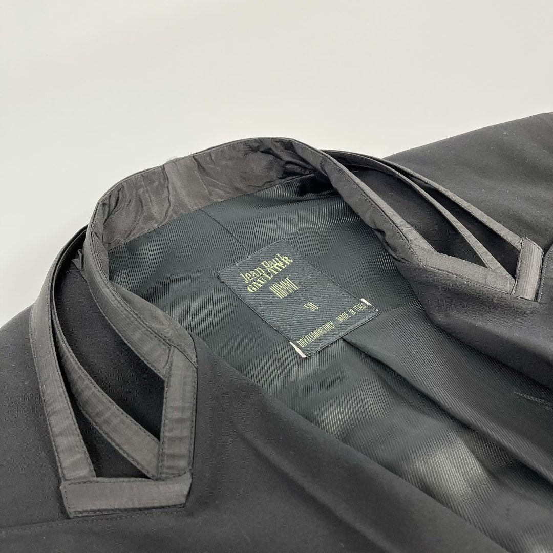 Jean Paul Gaultier Homme Boned Collar Blazer Jacket SS1989