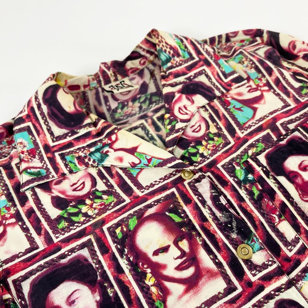Jean Paul Gaultier Tom Of Finland Portrait Button Up SS1996