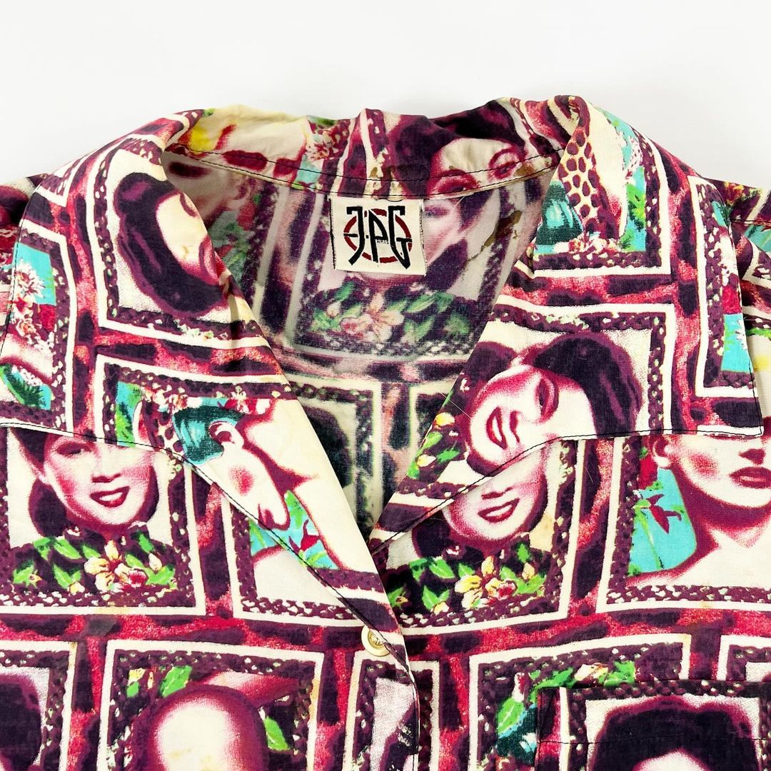 Jean Paul Gaultier Tom Of Finland Portrait Button Up SS1996