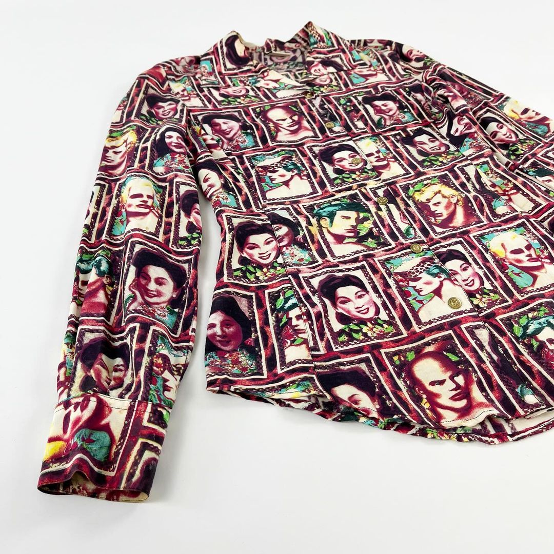 Jean Paul Gaultier Tom Of Finland Portrait Button Up SS1996