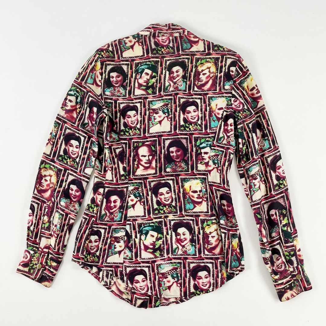 Jean Paul Gaultier Tom Of Finland Portrait Button Up SS1996