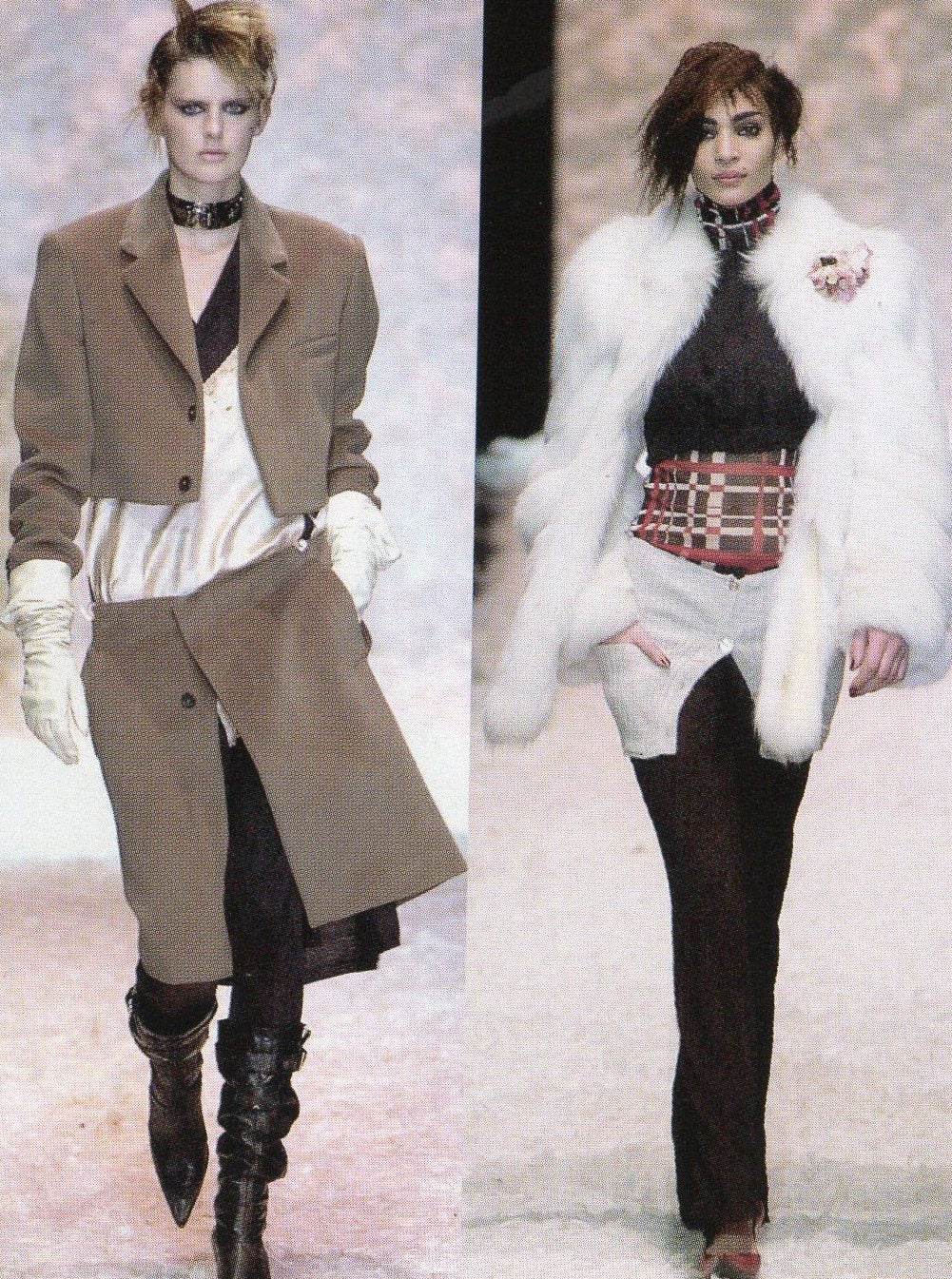 Jean Paul Gaultier Check Mesh Twin-Set FW2001