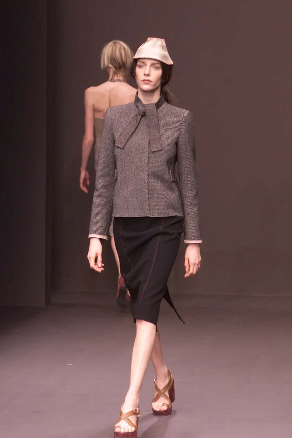 Miu Miu Raw Finish Overknee Skirt FW2000