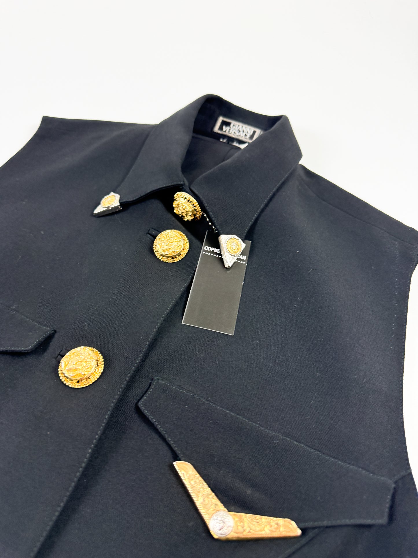 Versace Embellished Tailored Vest FW1992