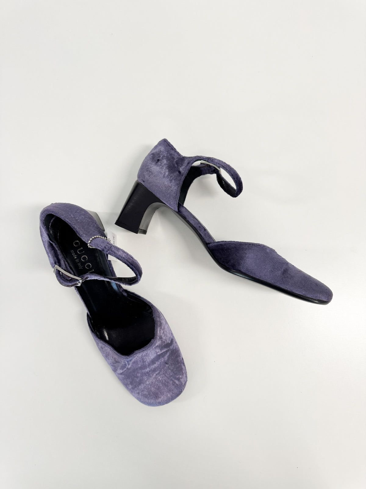 Gucci by Tom Ford Purple Velvet Mary Jane’s FW1999