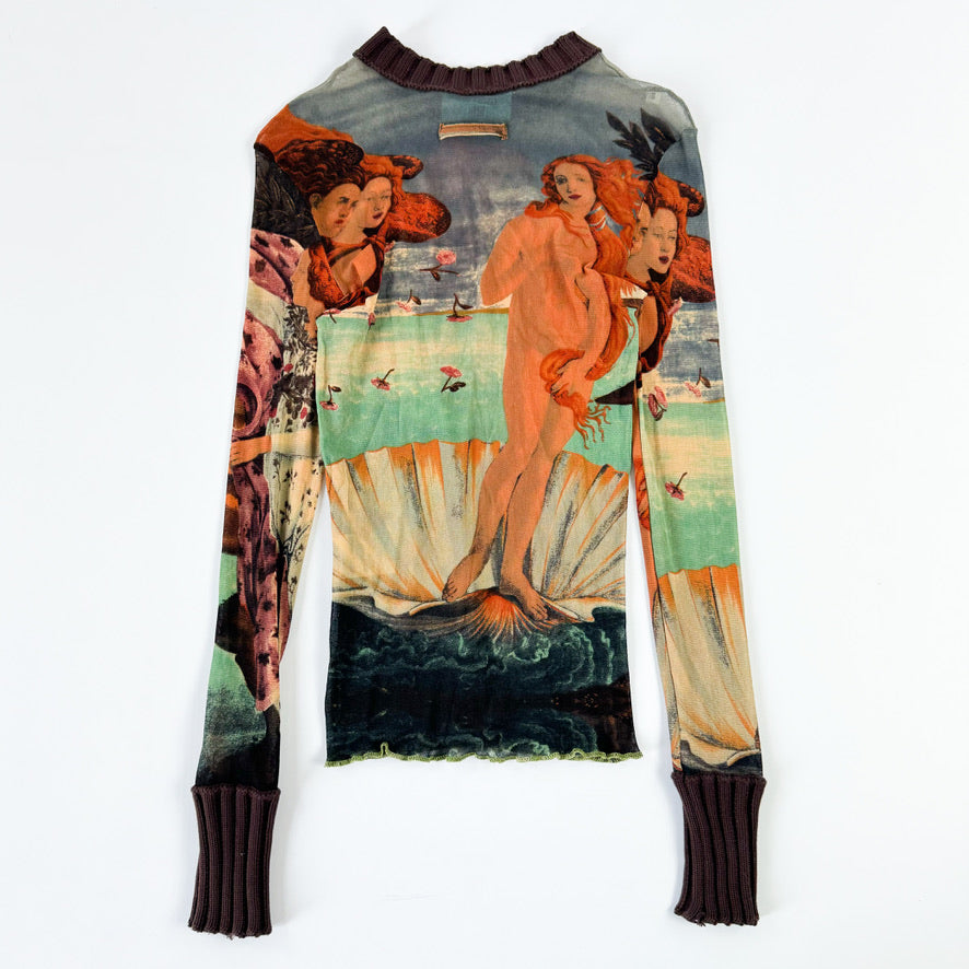 Jean Paul Gaultier "Birth of Venus" Mesh Long Sleeve SS1995