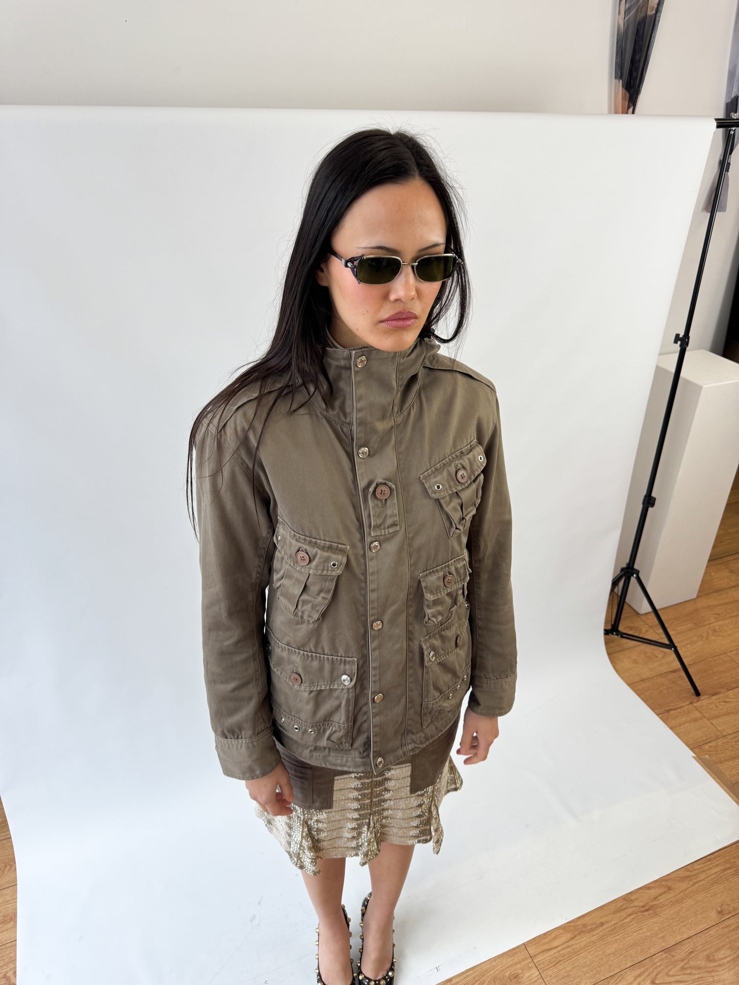 Daquared² Multi-Pocket Cargo Jacket FW2004