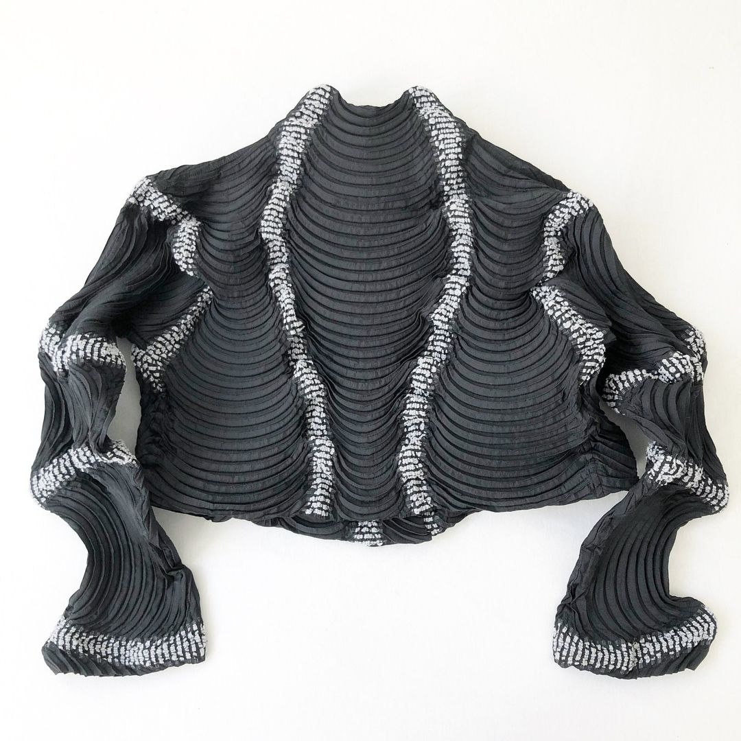 Issey Miyake Architectural Pleated Bolero Jacket