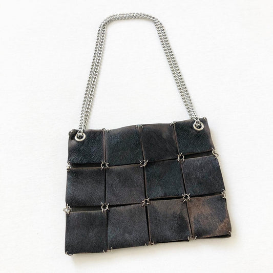 Paco Rabanne Cowhide Patchwork Handbag