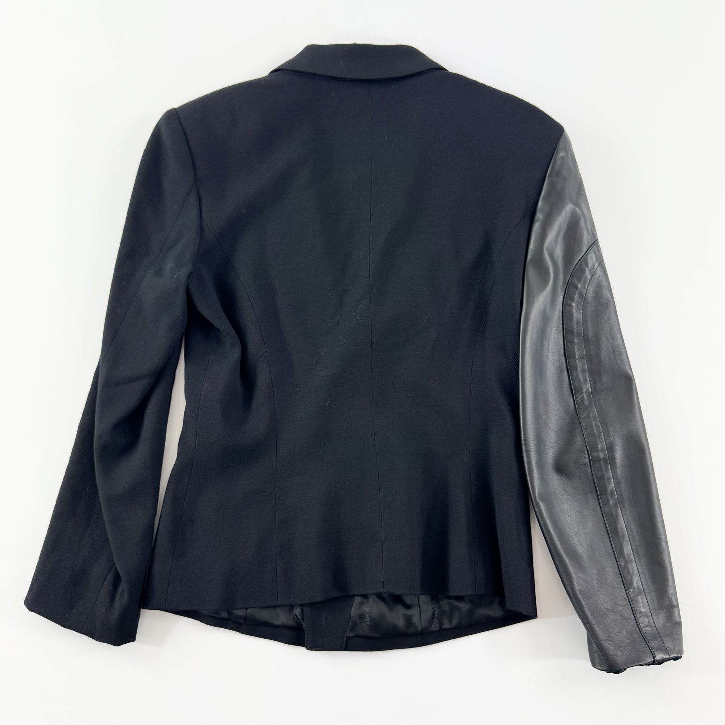 Dirk Bikkembergs Blazer with Single Leather Sleeve