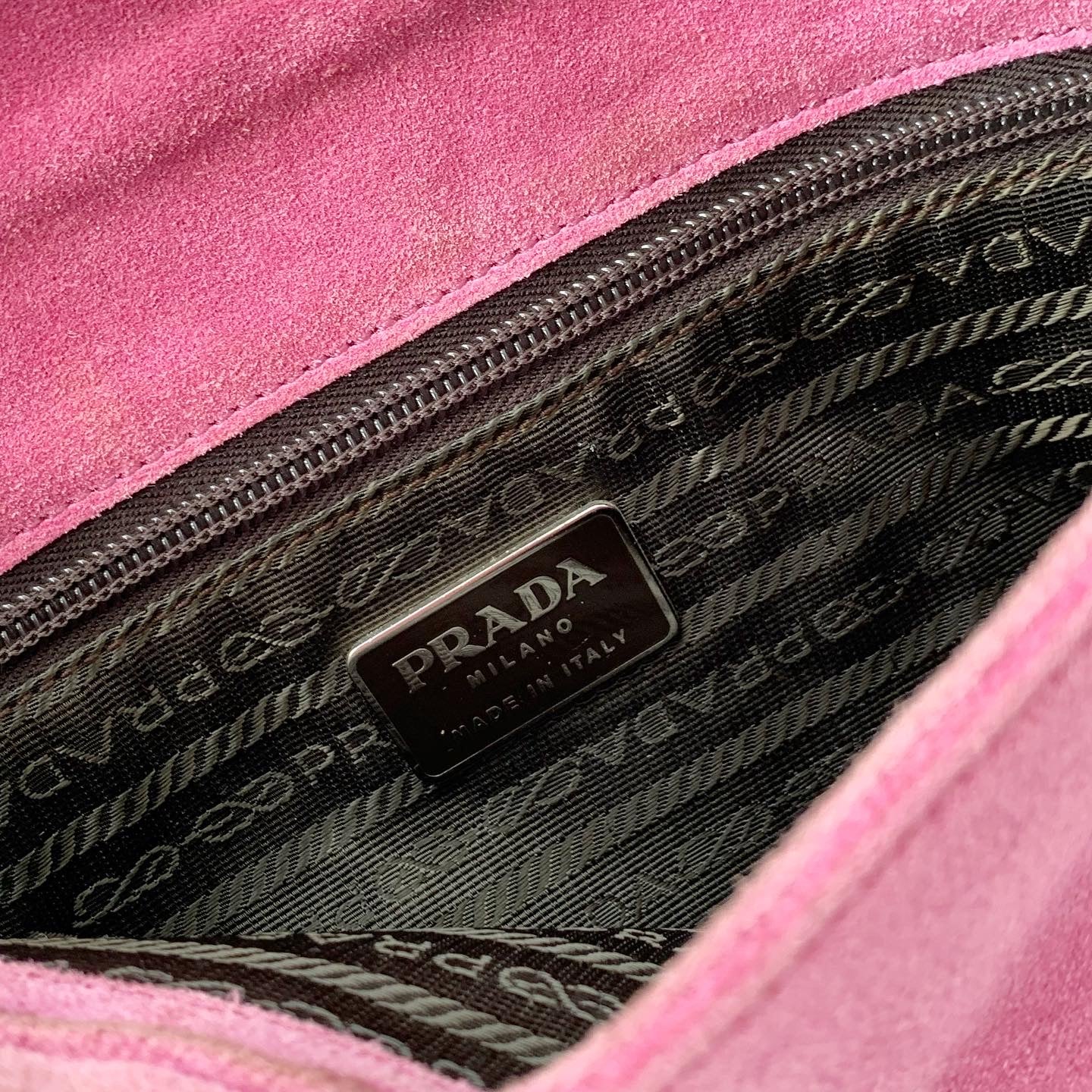 Prada Raspberry Patent Leather Shoulder Bag FW1999