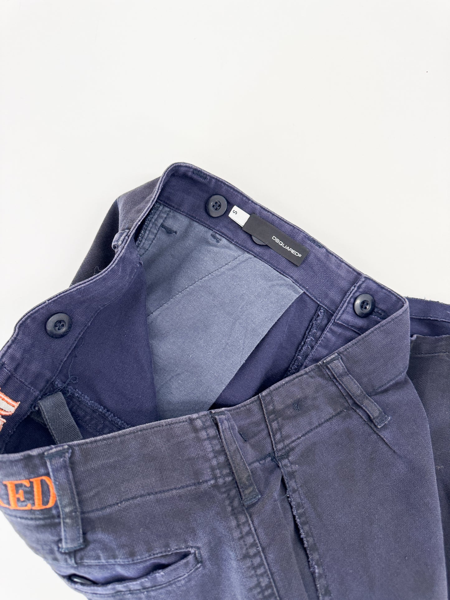 Dsquared² Navy Cargo Shorts 2000s