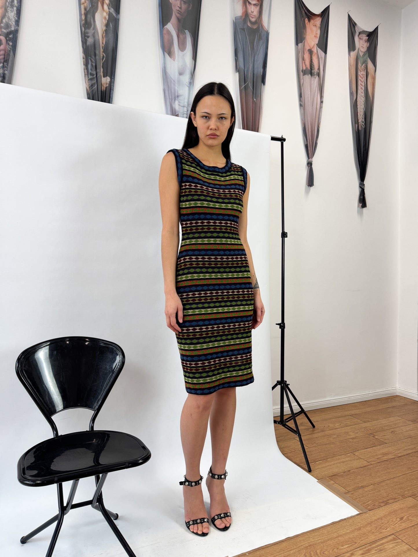 Jean Paul Gaultier Geometrical Knit Dress FW1990