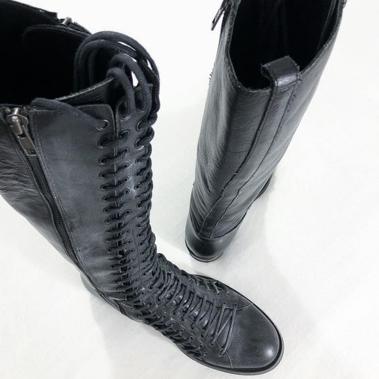 Ann Demeulemeester Triple Lace Boots FW2008