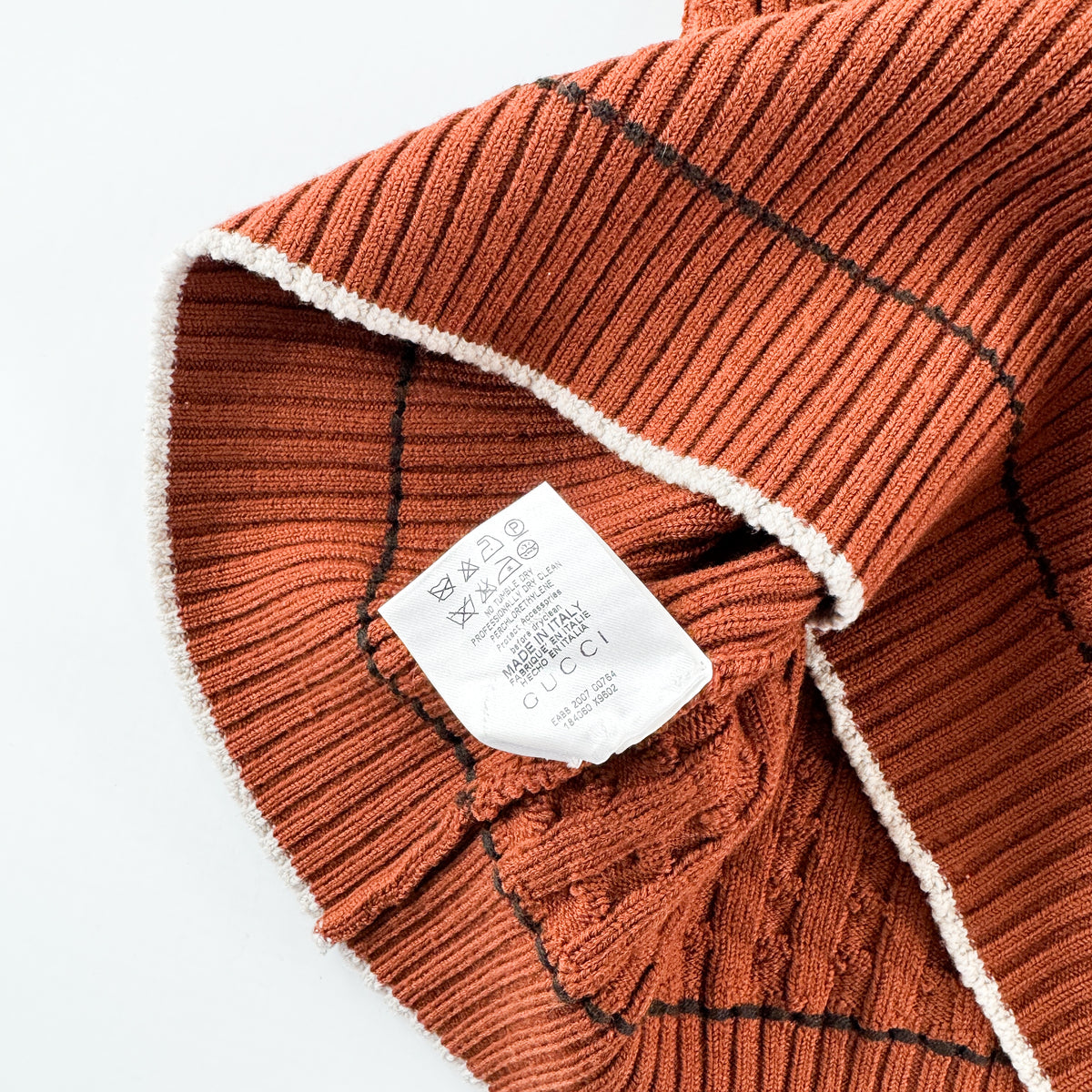 Gucci Drawstring V-Neck Knit FW2007