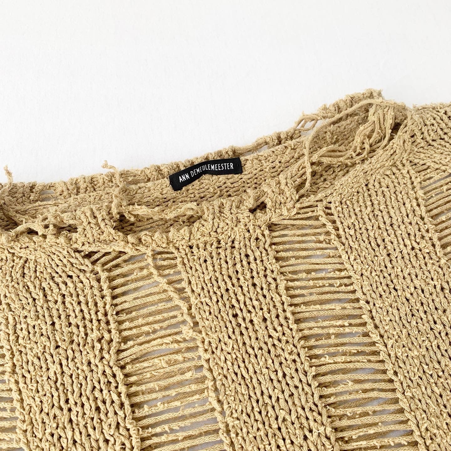 Ann Demeulemeester Distressed Boxy Knit Jumper SS2003