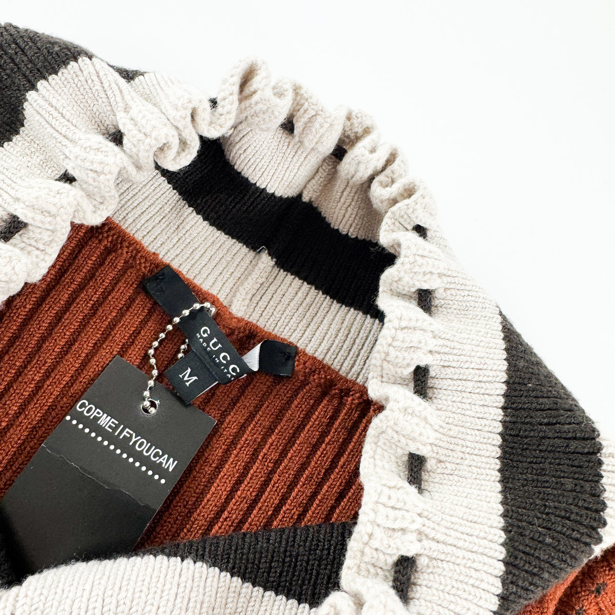 Gucci Drawstring V-Neck Knit FW2007