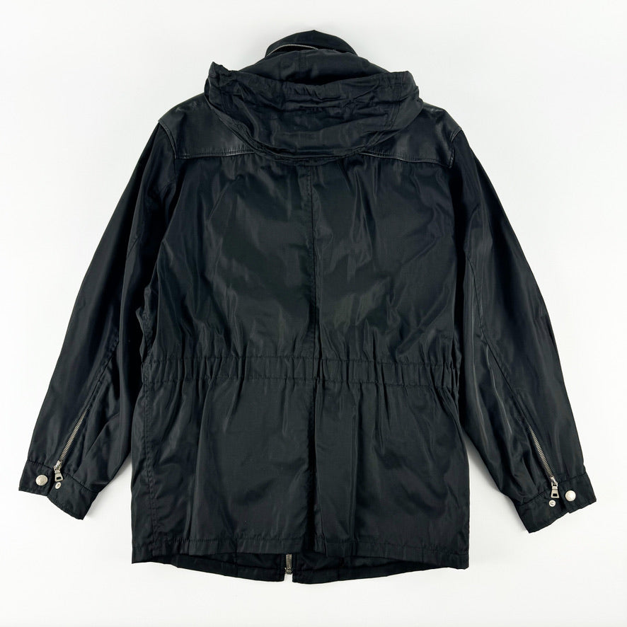 Prada Nylon & Leather Military-Inspired Parka FW1994