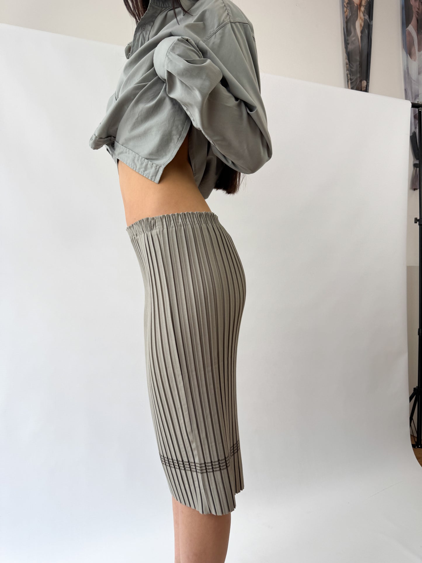 Jean Paul Gaultier Pleated Pencil Skirt SS1988