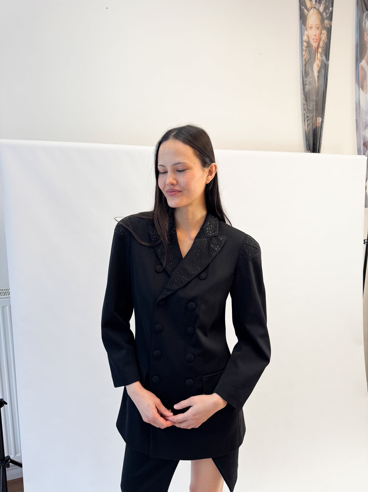 Jean Paul Gaultier Runway Rhinestone Double-Breasted Blazer FW1995