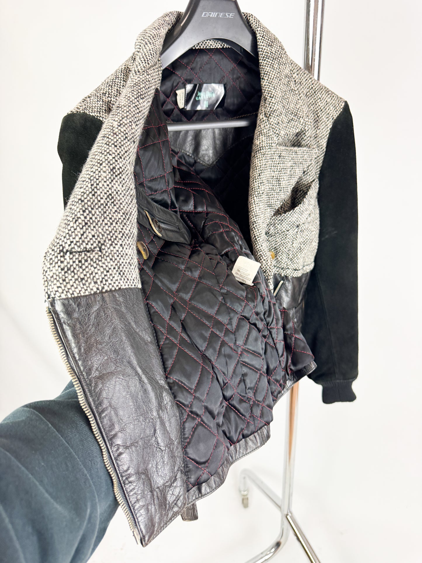 Jean Paul Gaultier Cuir Leather & Suede Biker Jacket 1980s