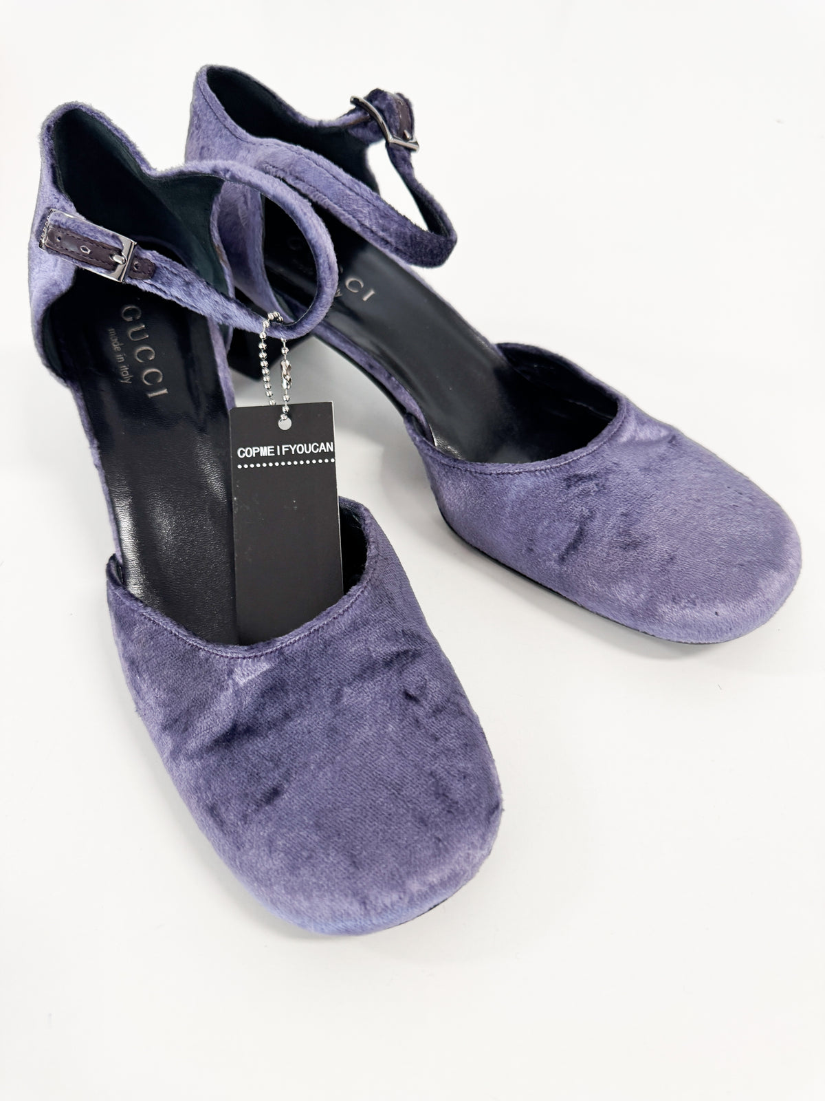 Gucci by Tom Ford Purple Velvet Mary Jane’s FW1999