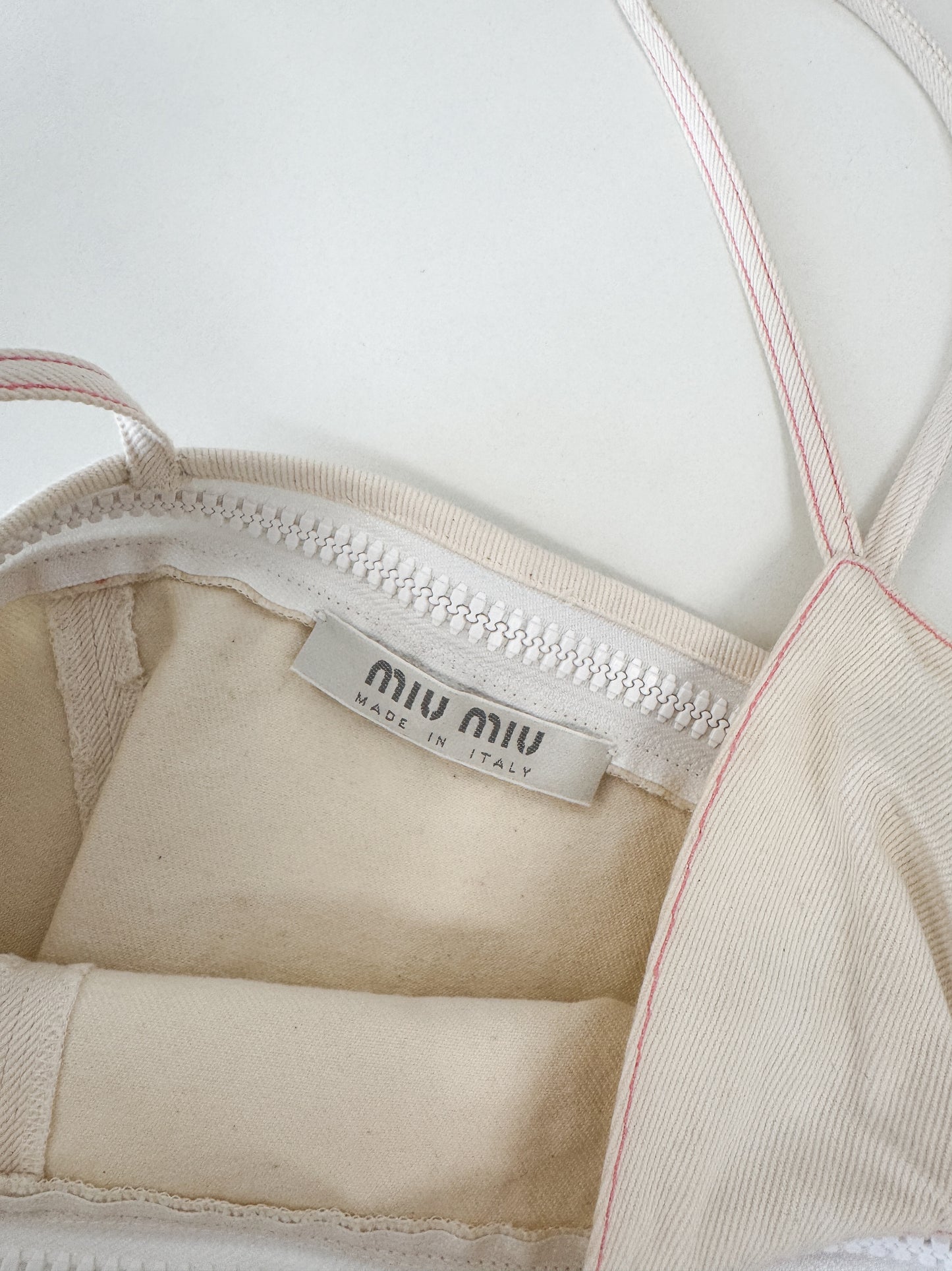 Miu Miu 2-in-1 Denim Top SS2000