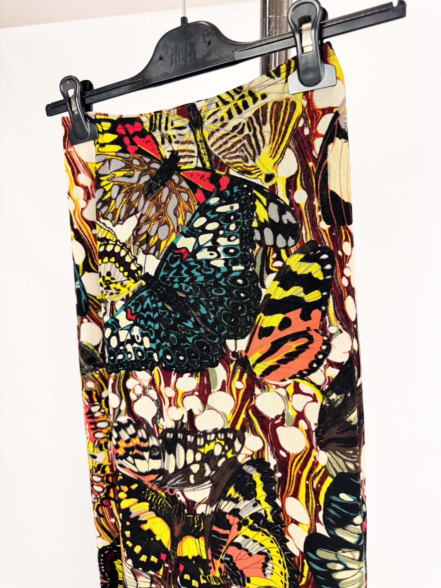 Jean Paul Gaultier Butterfly Mesh Maxi Skirt SS2003