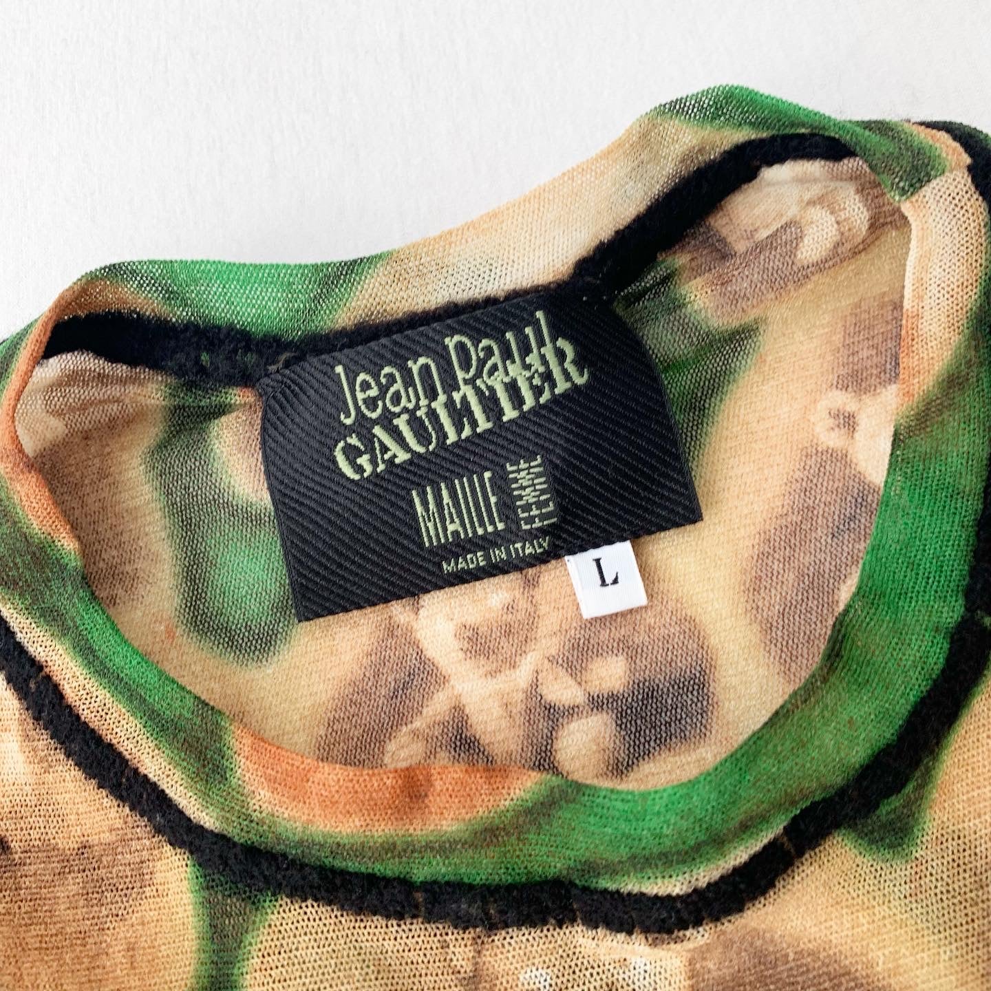 Jean Paul Gaultier Toys & Portraits Mesh Long Sleeve FW2003