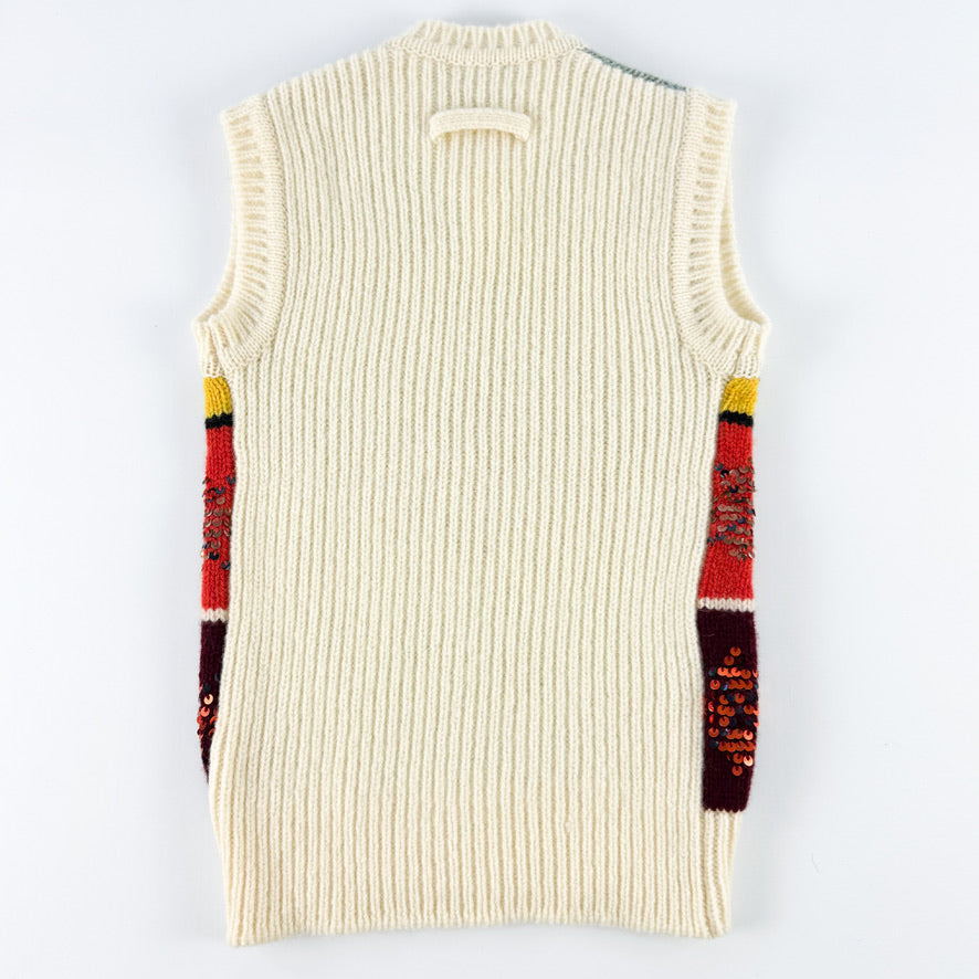 Jean Paul Gaultier Sequin Argyle Sweater Vest FW1999