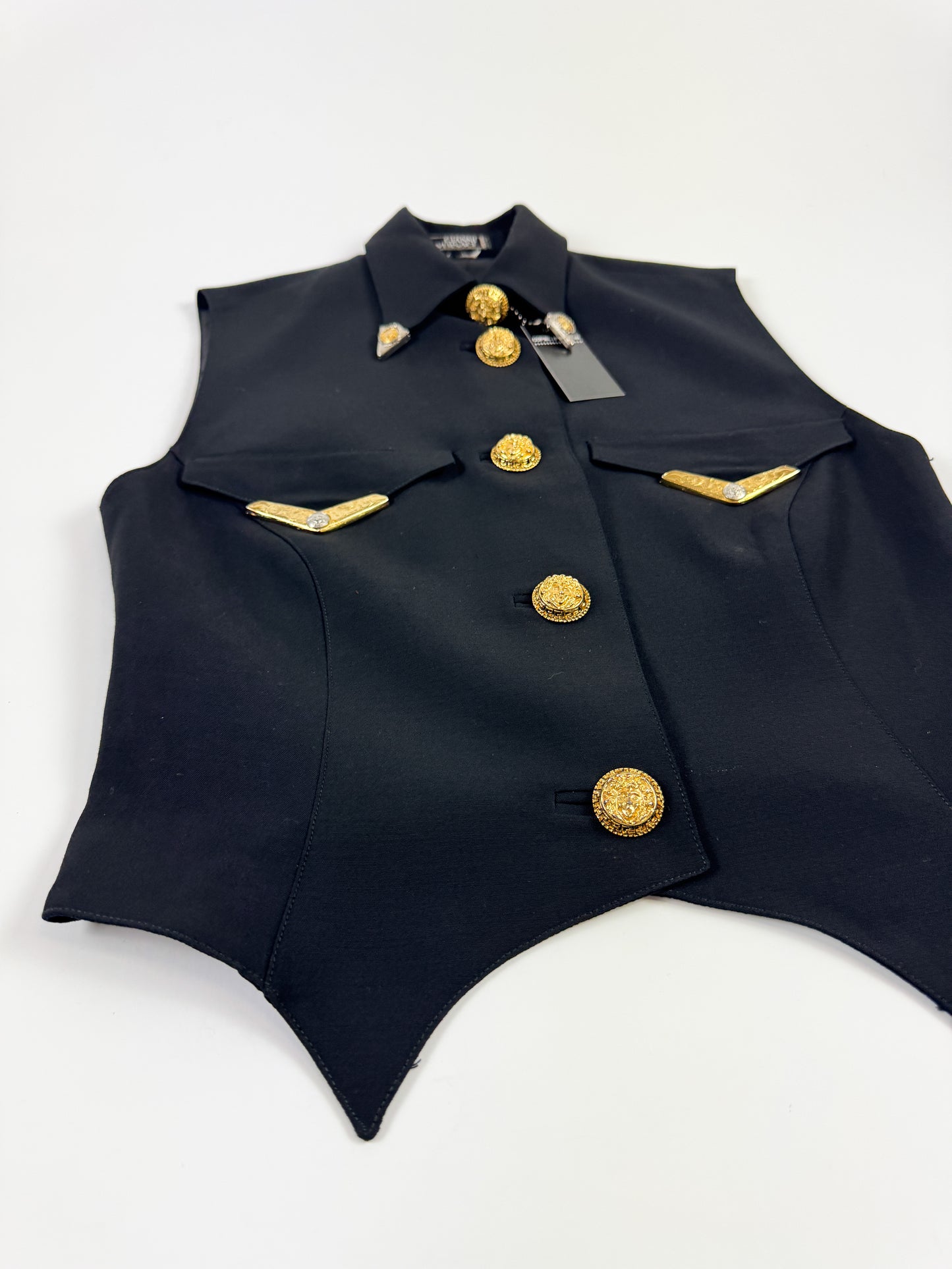 Versace Embellished Tailored Vest FW1992