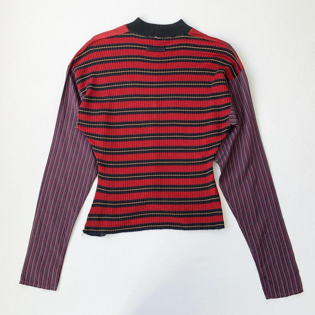 Jean Paul Gaultier Equator Rooster Mock Neck 1980s