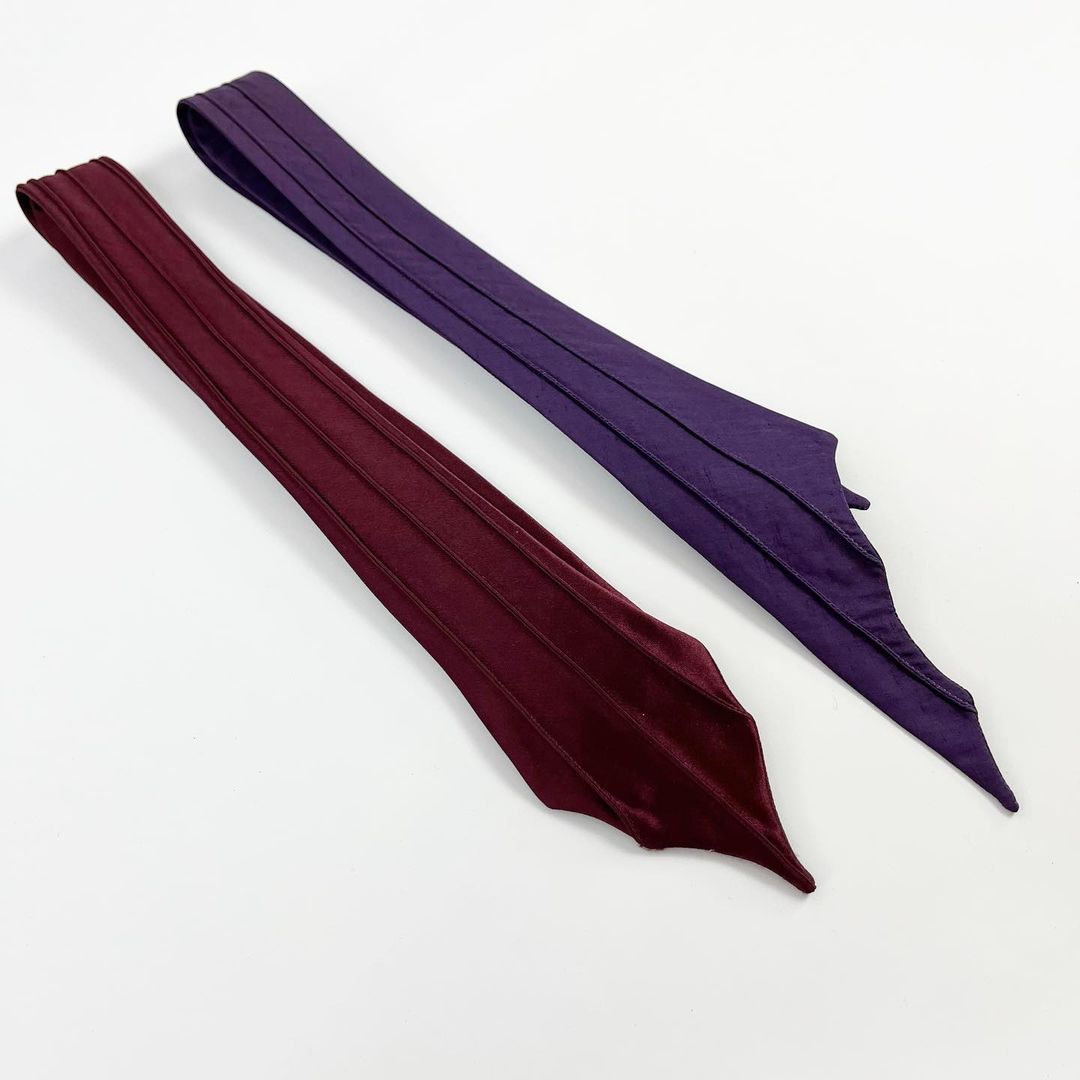 Thierry Mugler Batwing Silk Ties