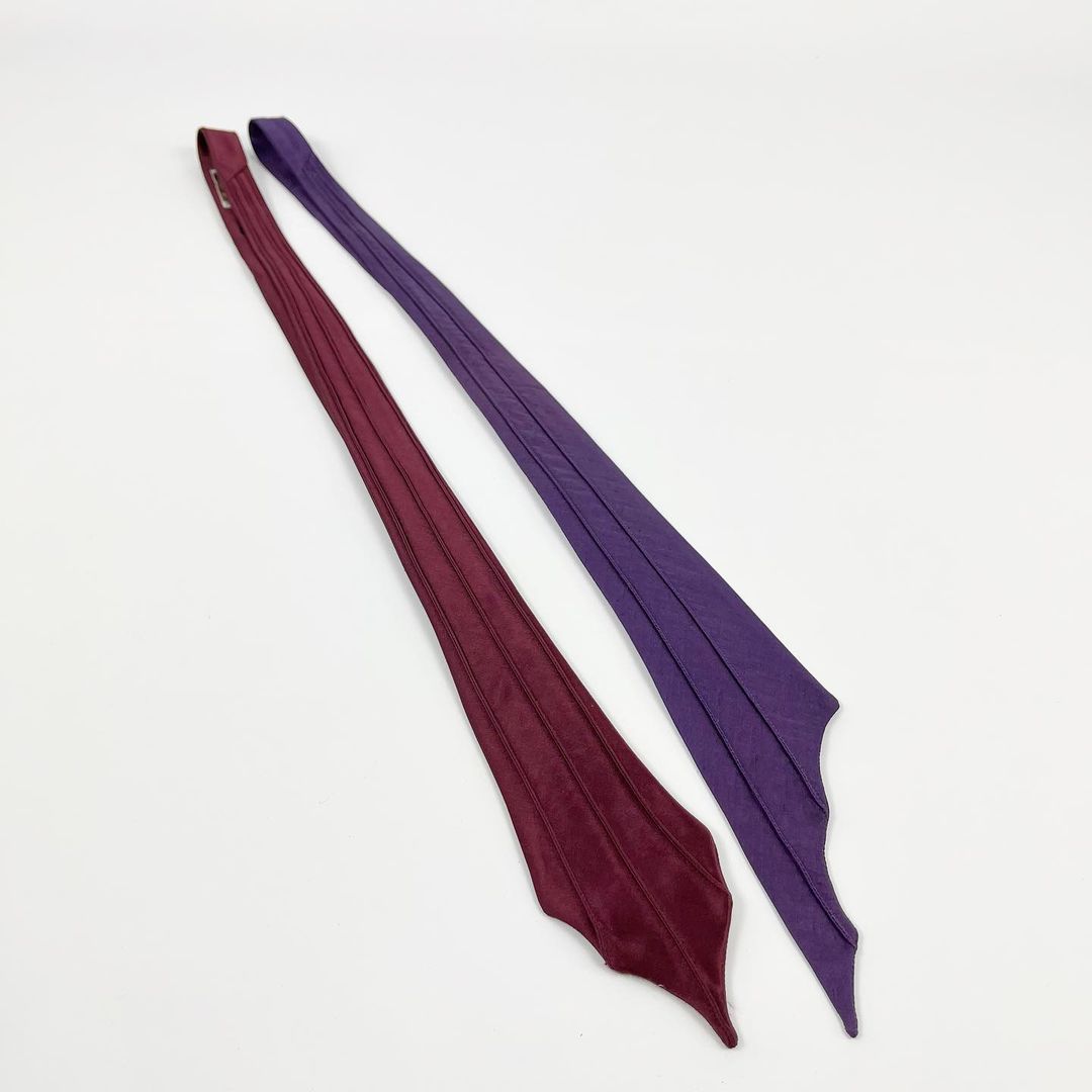 Thierry Mugler Batwing Silk Ties