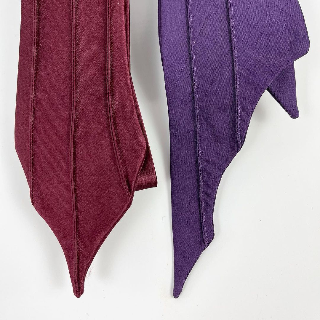 Thierry Mugler Batwing Silk Ties