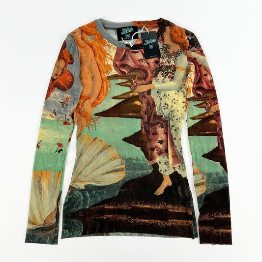 Jean Paul Gaultier "The Birth of Venus" Mesh Long Sleeve SS1995