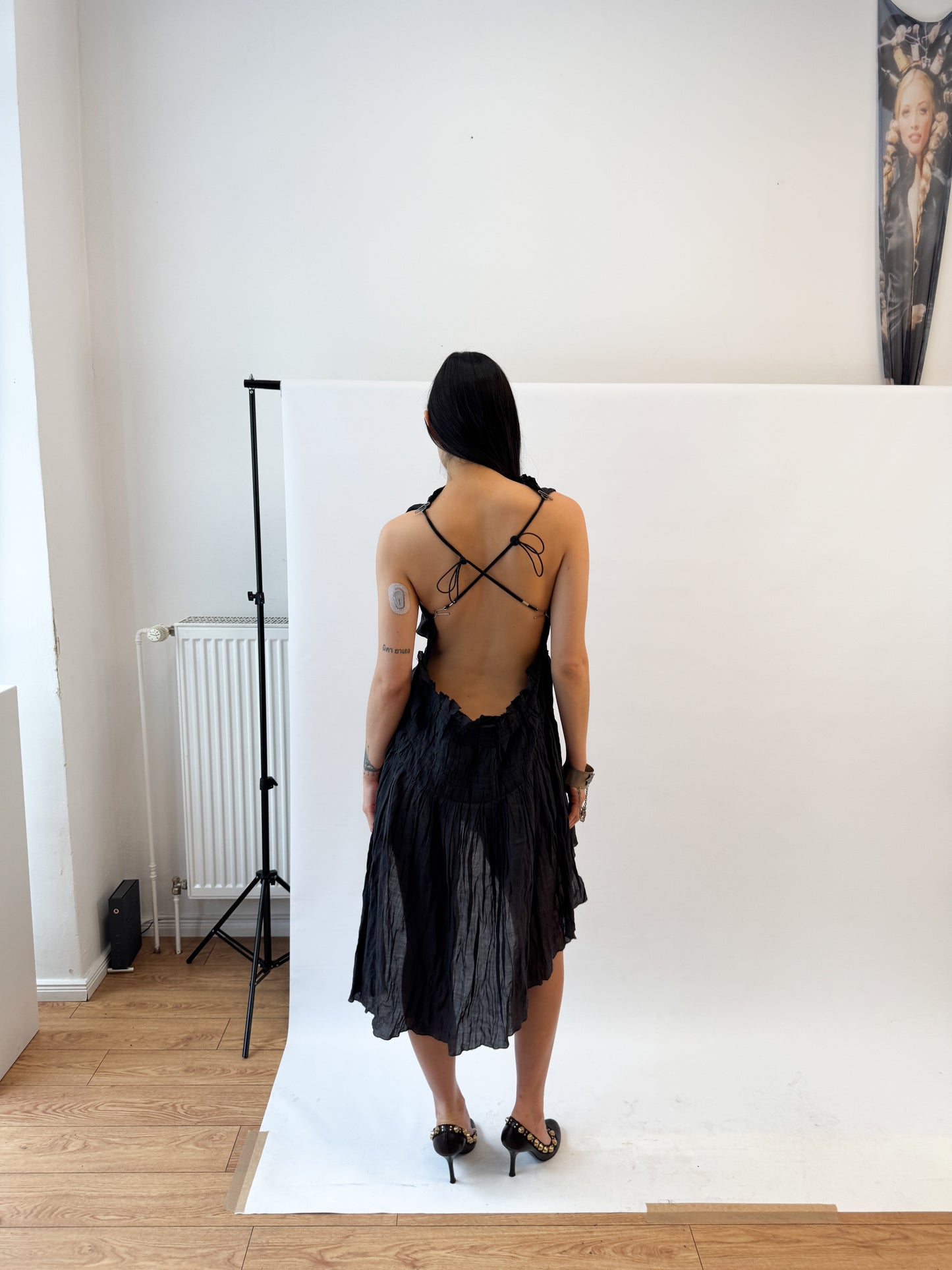 Jean Paul Gaultier Pleated Ramie Dress FW2002