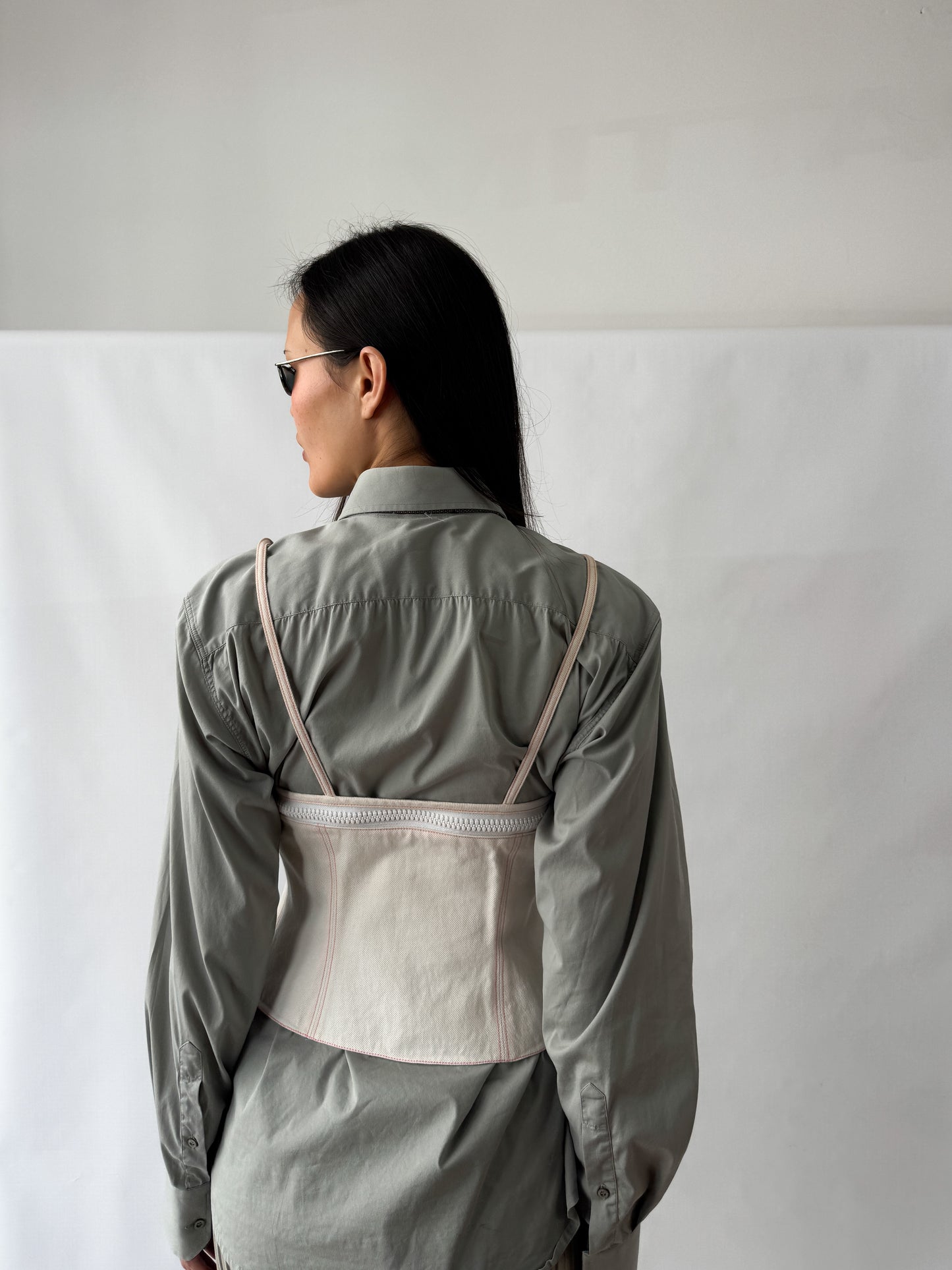 Miu Miu 2-in-1 Denim Top SS2000