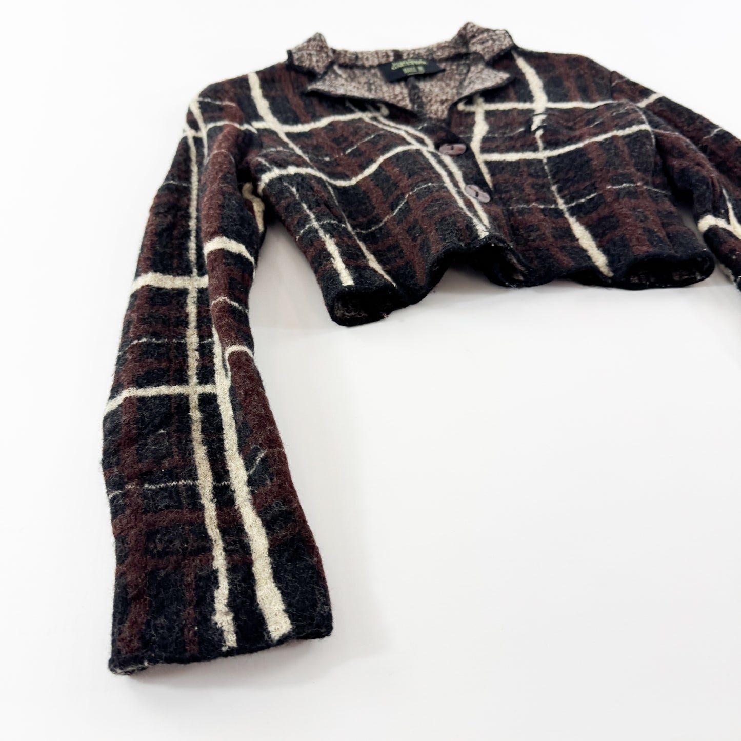 Jean Paul Gaultier Asymmetrical Check Runway Jacket FW2001