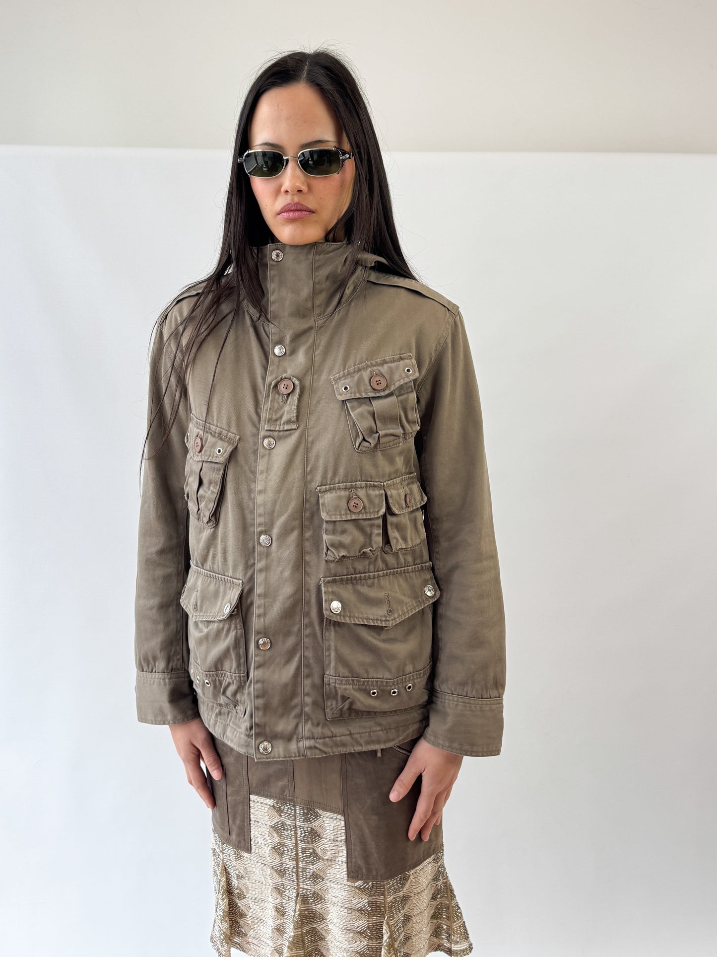 Daquared² Multi-Pocket Cargo Jacket FW2004
