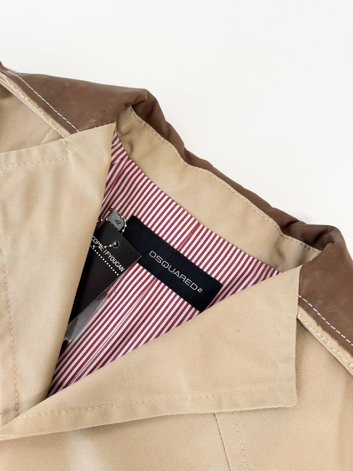Dsquared² Western Leather Lace-Up Blazer SS2006