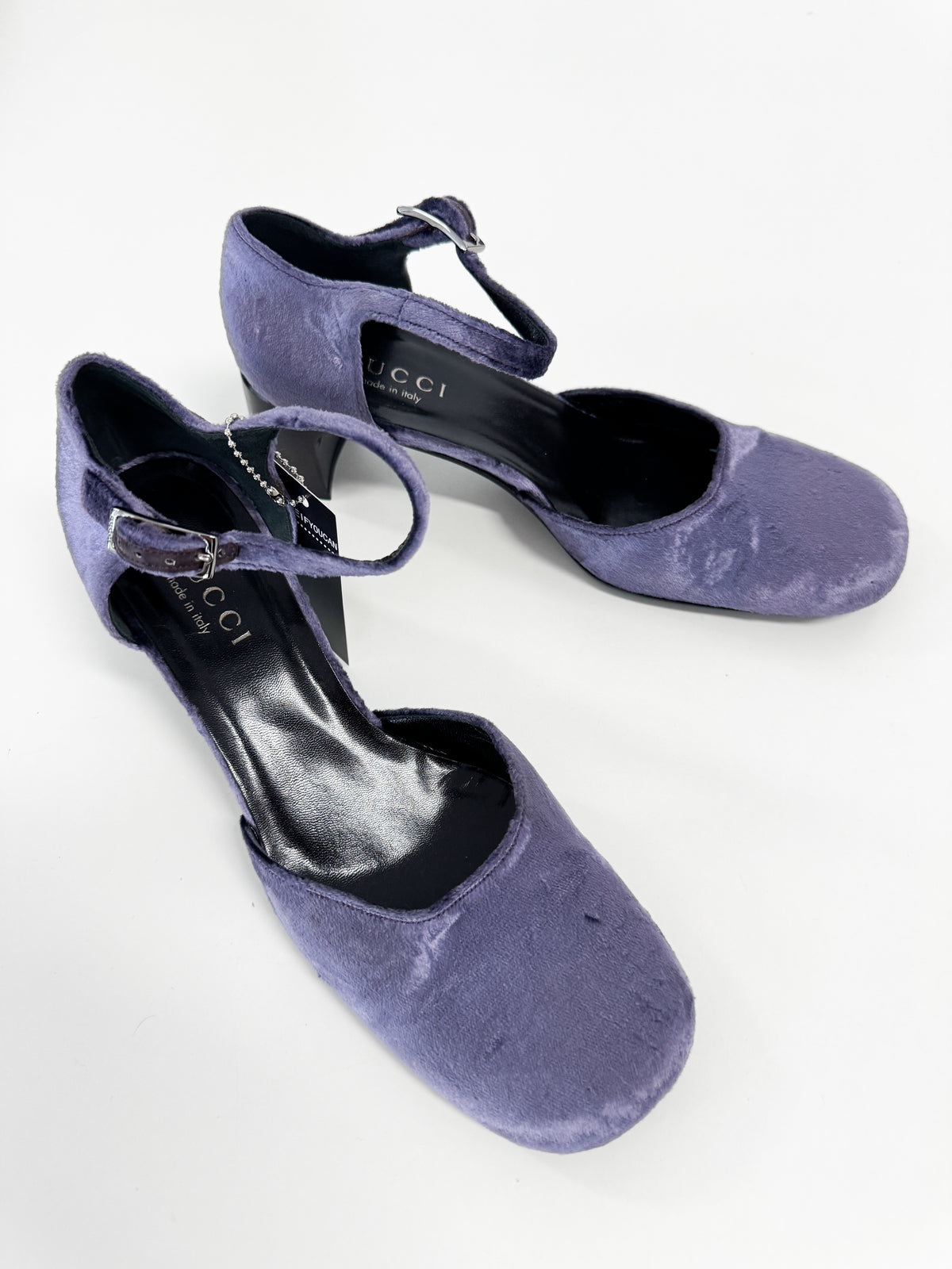 Gucci by Tom Ford Purple Velvet Mary Jane’s FW1999