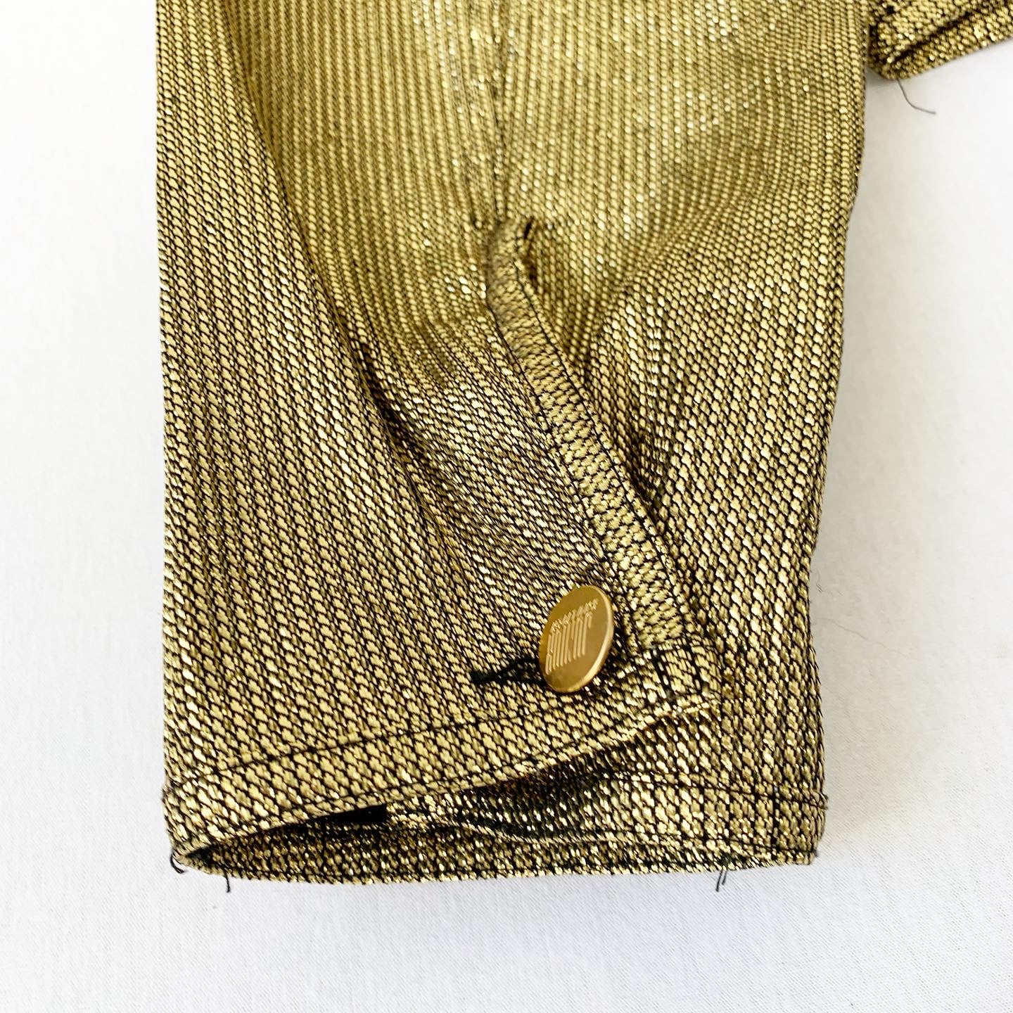 Jean Paul Gaultier Golden Lurex Trucker Jacket SS1989